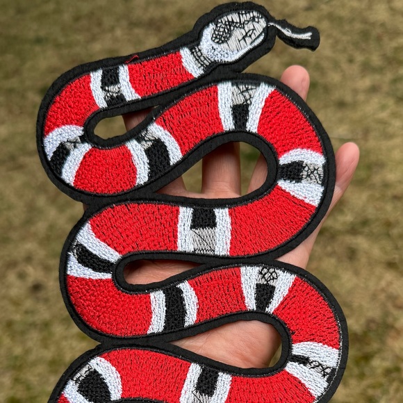 Set of 3 Snake iron on Patches - Picture 10 of 14